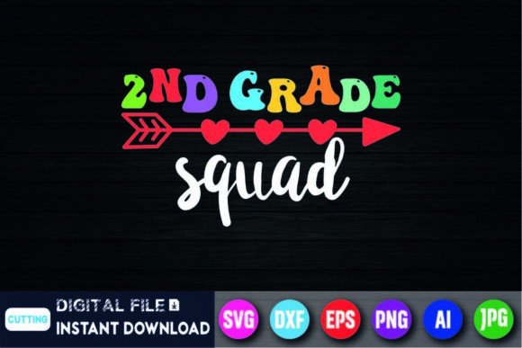 2nd Grade Squad Back to School Shirt