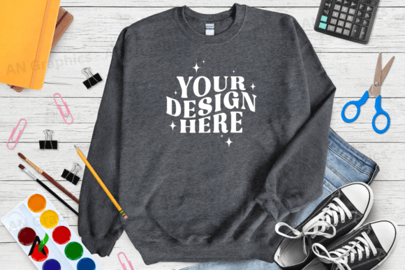 Back to School Gildan 18000 Mockup 0199