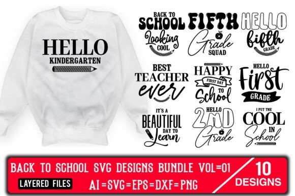 Back to School SVG Designs Bundle Vol.01: A Creative Resource for Modern Designers