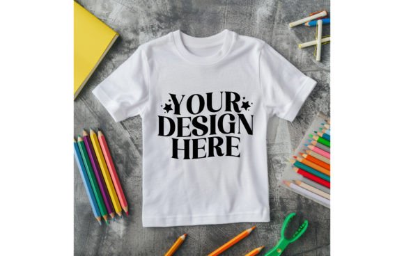 Background Back to School, White Empty T: A Creative Tool for Designers and Entrepreneurs