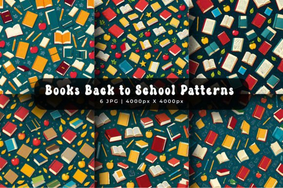 Books Back to School Patterns Collection: A Creative Resource for Educators and Designers