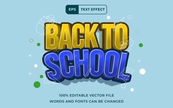 Editable Text Effect Back to School 3D: A Strategic Tool for Creative Professionals