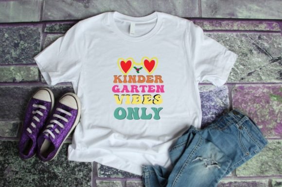 KinderGarten Vibes Only - Back to School T-Shirt Design: A Creative and Versatile Print