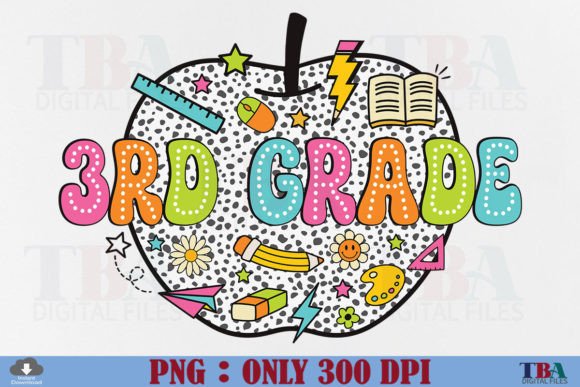 Teacher 3rd Grade Back to School Dots